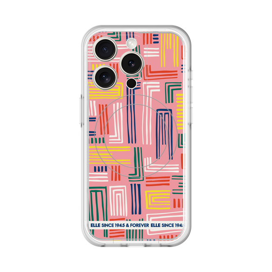 スリムプロテクションプレミアムケース with MagSafe［ ELLE - カラフル ］