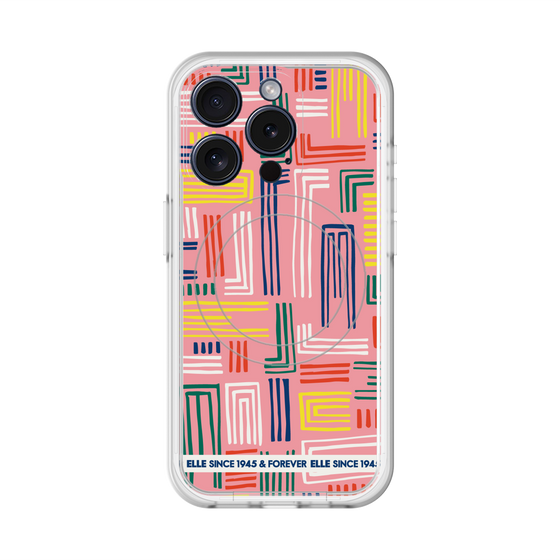 スリムプロテクションプレミアムケース with MagSafe［ ELLE - カラフル ］
