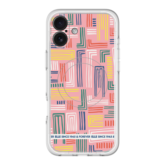 スリムプロテクションプレミアムケース with MagSafe［ ELLE - カラフル ］
