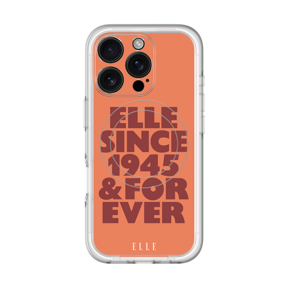 スリムプロテクションプレミアムケース with MagSafe［ ELLE - オレンジ ］