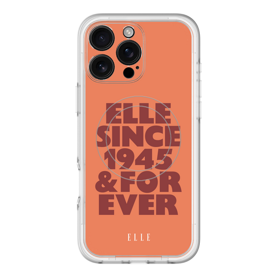 スリムプロテクションプレミアムケース with MagSafe［ ELLE - オレンジ ］