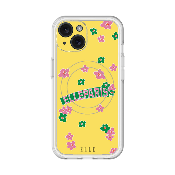 スリムプロテクションプレミアムケース with MagSafe［ ELLE - フラワー ］