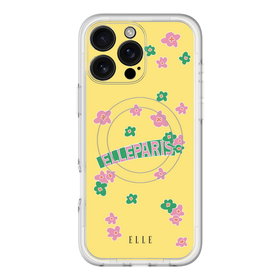 スリムプロテクションプレミアムケース with MagSafe［ ELLE - フラワー ］