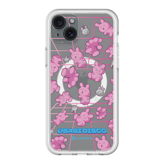 スリムプロテクションプレミアムケース with MagSafe［ オリジナル - うさぎディスコ ］