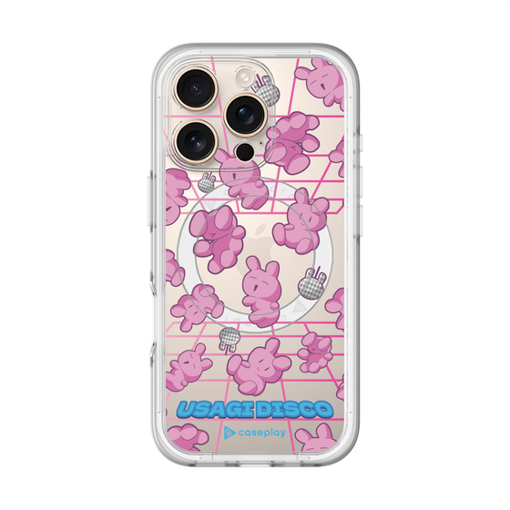 スリムプロテクションプレミアムケース with MagSafe［ オリジナル - うさぎディスコ ］