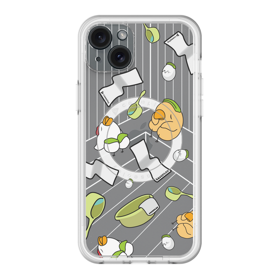 スリムプロテクションプレミアムケース with MagSafe［ オリジナル - とりサウナ ］