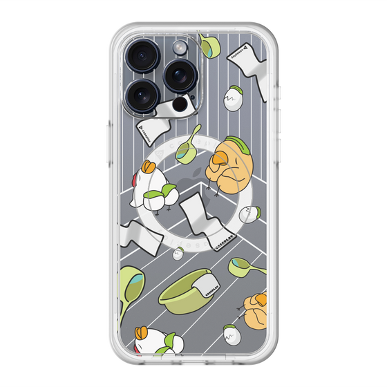 スリムプロテクションプレミアムケース with MagSafe［ オリジナル - とりサウナ ］