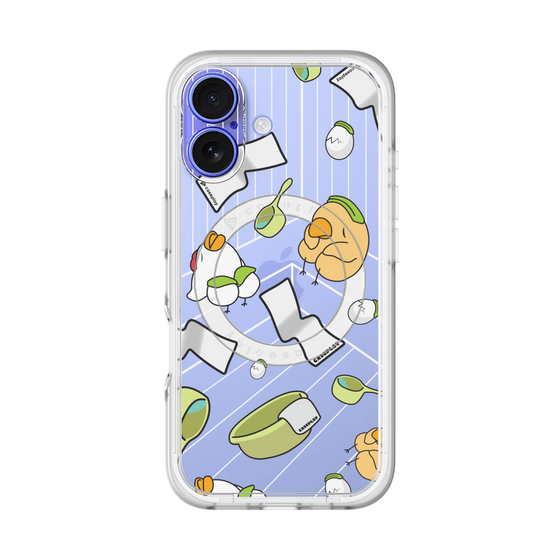 スリムプロテクションプレミアムケース with MagSafe［ オリジナル - とりサウナ ］