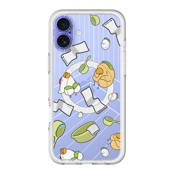 スリムプロテクションプレミアムケース with MagSafe［ オリジナル - とりサウナ ］