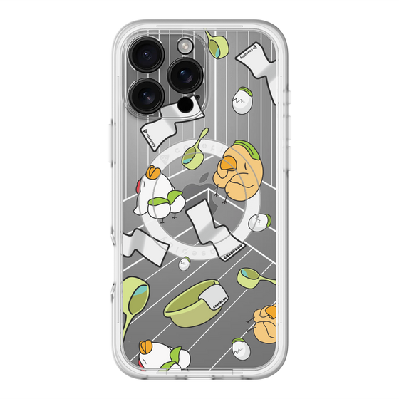 スリムプロテクションプレミアムケース with MagSafe［ オリジナル - とりサウナ ］