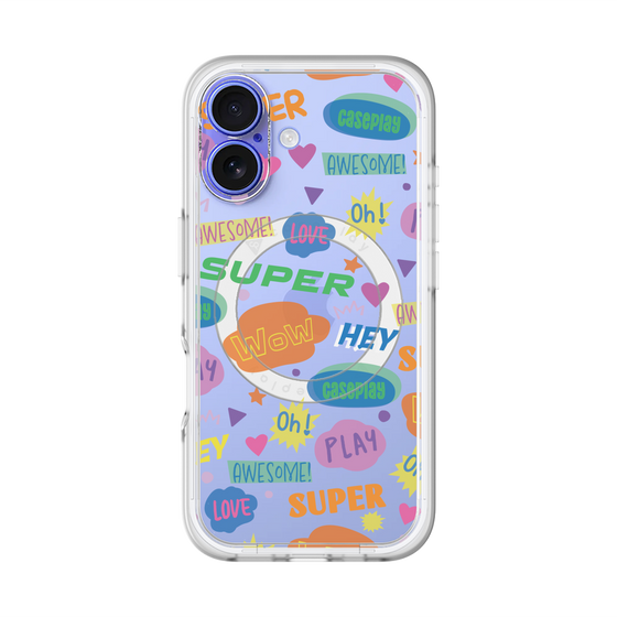 スリムプロテクションプレミアムケース with MagSafe［ オリジナル - カラフルモジ ］