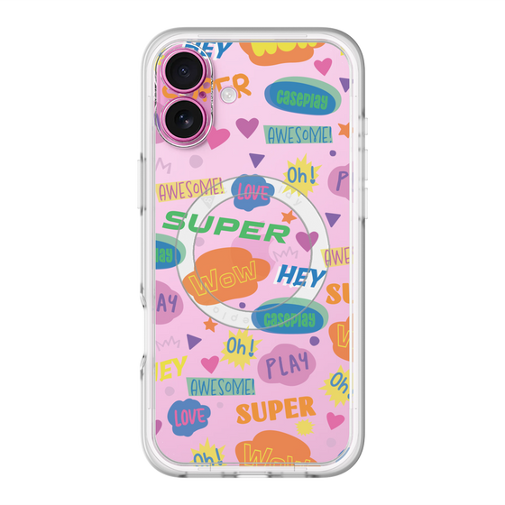 スリムプロテクションプレミアムケース with MagSafe［ オリジナル - カラフルモジ ］