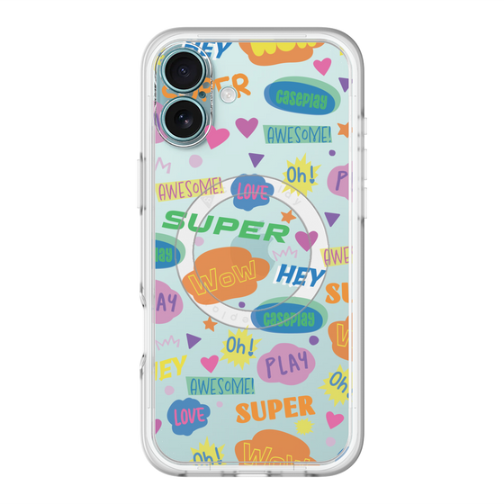 スリムプロテクションプレミアムケース with MagSafe［ オリジナル - カラフルモジ ］