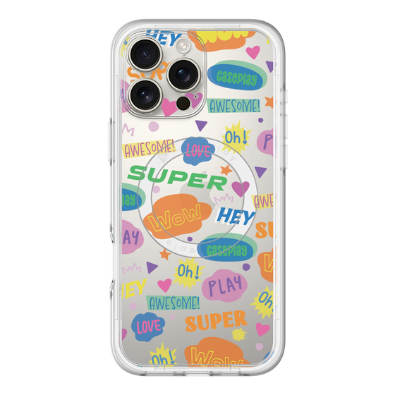 スリムプロテクションプレミアムケース with MagSafe［ オリジナル - カラフルモジ ］
