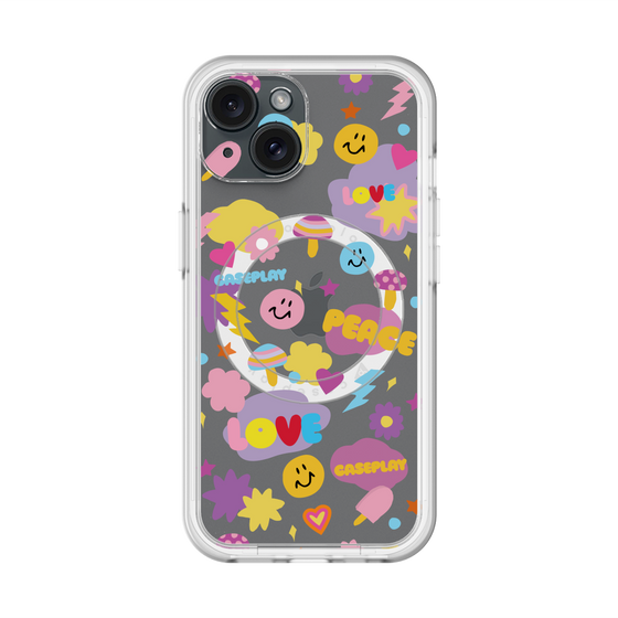スリムプロテクションプレミアムケース with MagSafe［ オリジナル - LOVE & PEACE ］