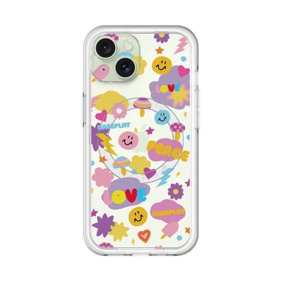 スリムプロテクションプレミアムケース with MagSafe［ オリジナル - LOVE & PEACE ］