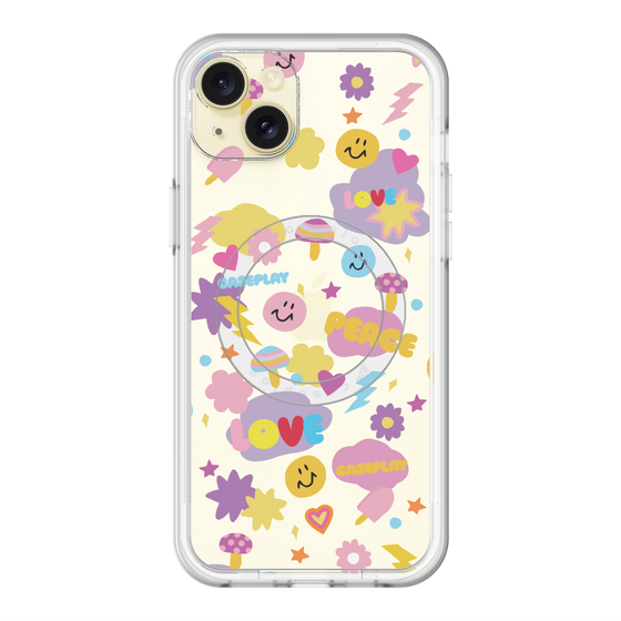 スリムプロテクションプレミアムケース with MagSafe［ オリジナル - LOVE & PEACE ］