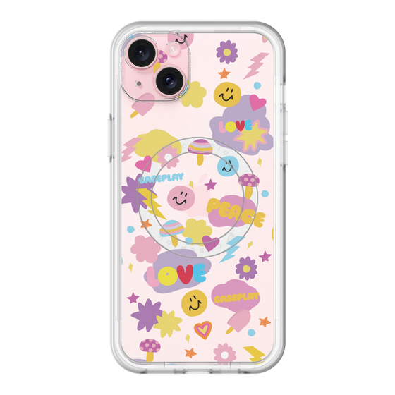 スリムプロテクションプレミアムケース with MagSafe［ オリジナル - LOVE & PEACE ］