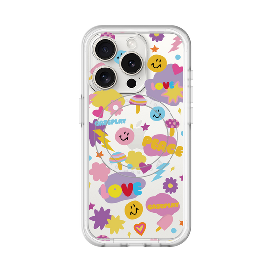 スリムプロテクションプレミアムケース with MagSafe［ オリジナル - LOVE & PEACE ］