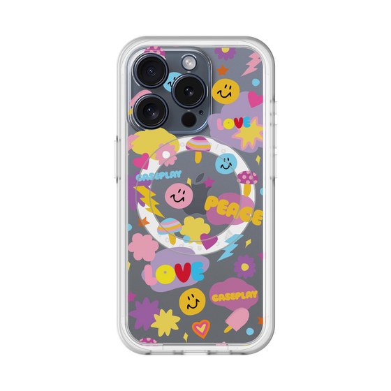 スリムプロテクションプレミアムケース with MagSafe［ オリジナル - LOVE & PEACE ］
