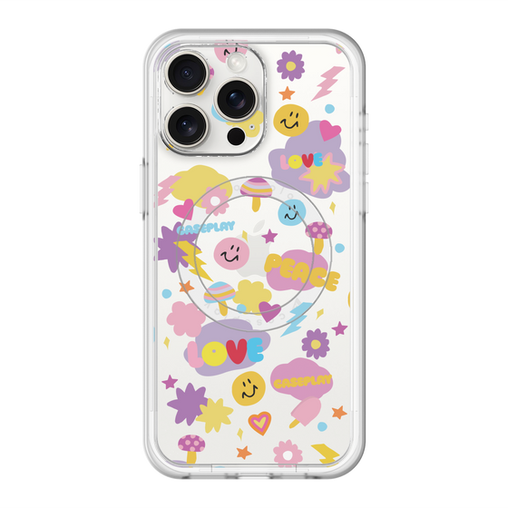 スリムプロテクションプレミアムケース with MagSafe［ オリジナル - LOVE & PEACE ］