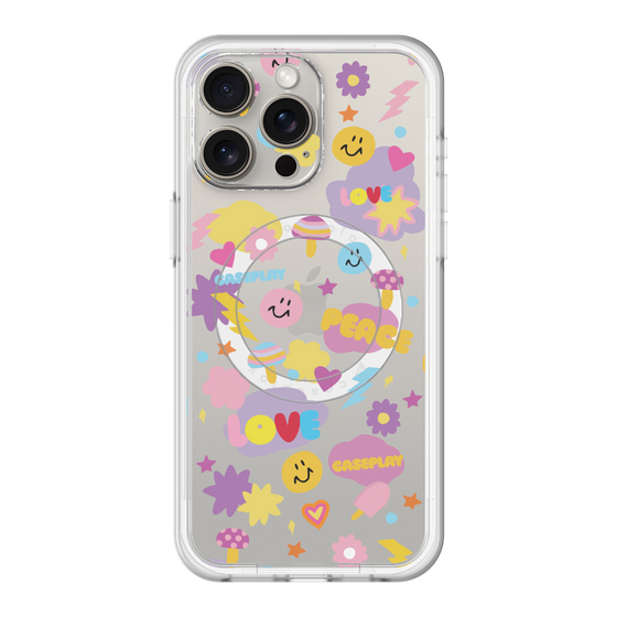 スリムプロテクションプレミアムケース with MagSafe［ オリジナル - LOVE & PEACE ］