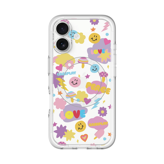 スリムプロテクションプレミアムケース with MagSafe［ オリジナル - LOVE & PEACE ］