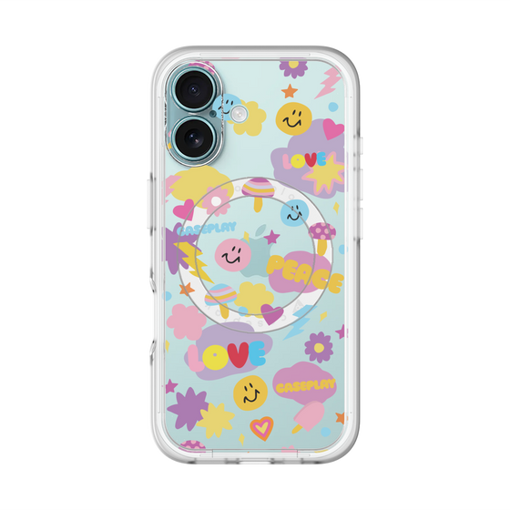 スリムプロテクションプレミアムケース with MagSafe［ オリジナル - LOVE & PEACE ］