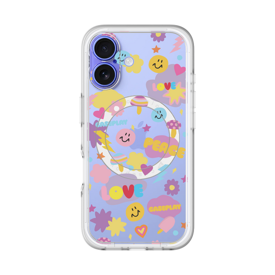 スリムプロテクションプレミアムケース with MagSafe［ オリジナル - LOVE & PEACE ］