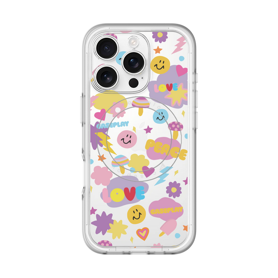 スリムプロテクションプレミアムケース with MagSafe［ オリジナル - LOVE & PEACE ］