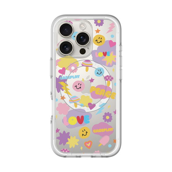 スリムプロテクションプレミアムケース with MagSafe［ オリジナル - LOVE & PEACE ］