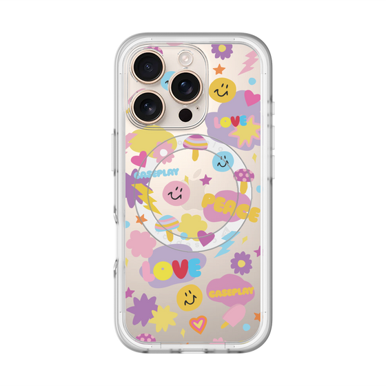 スリムプロテクションプレミアムケース with MagSafe［ オリジナル - LOVE & PEACE ］