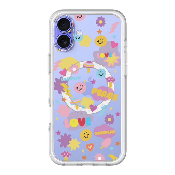 スリムプロテクションプレミアムケース with MagSafe［ オリジナル - LOVE & PEACE ］
