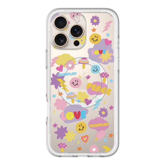 スリムプロテクションプレミアムケース with MagSafe［ オリジナル - LOVE & PEACE ］