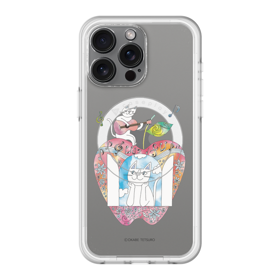 スリムプロテクションプレミアムケース with MagSafe［ おかべてつろう - きみの心が聴こえてくるよ ］
