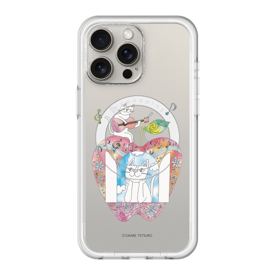 スリムプロテクションプレミアムケース with MagSafe［ おかべてつろう - きみの心が聴こえてくるよ ］