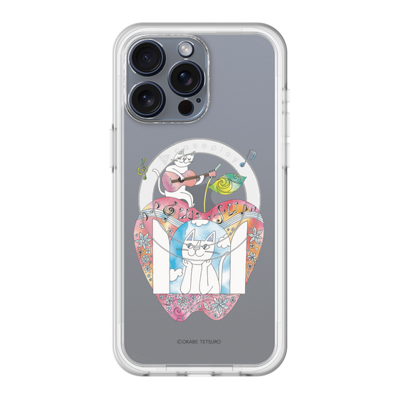 スリムプロテクションプレミアムケース with MagSafe［ おかべてつろう - きみの心が聴こえてくるよ ］