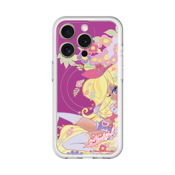 スリムプロテクションプレミアムケース with MagSafe［ マッハガール - 花とリップ ］