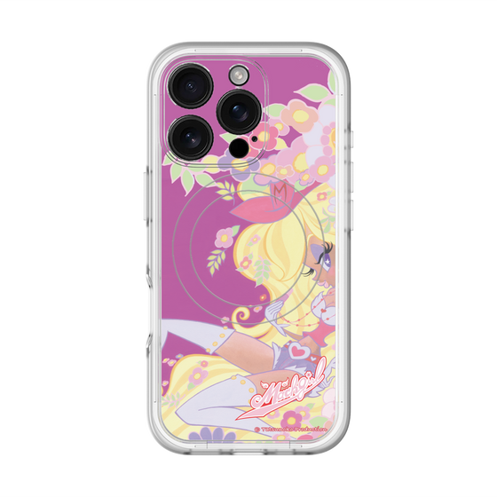 スリムプロテクションプレミアムケース with MagSafe［ マッハガール - 花とリップ ］