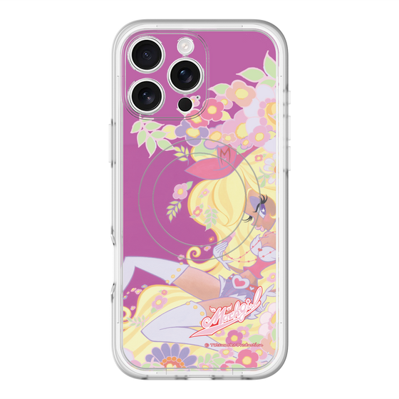 スリムプロテクションプレミアムケース with MagSafe［ マッハガール - 花とリップ ］