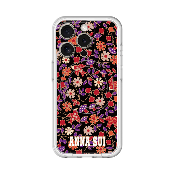 スリムプロテクションプレミアムケース with MagSafe［ ANNA SUI - ワイルドフラワー ］