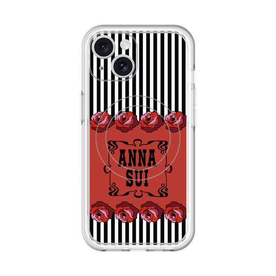 スリムプロテクションプレミアムケース with MagSafe［ ANNA SUI - ローズ ］