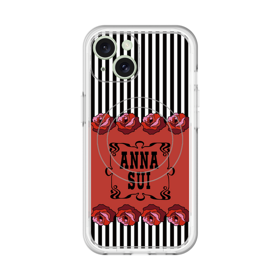 スリムプロテクションプレミアムケース with MagSafe［ ANNA SUI - ローズ ］