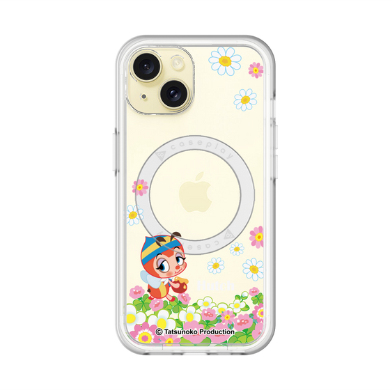 スリムプロテクションプレミアムケース with MagSafe［ 昆虫物語 みなしごハッチ - 花 ］