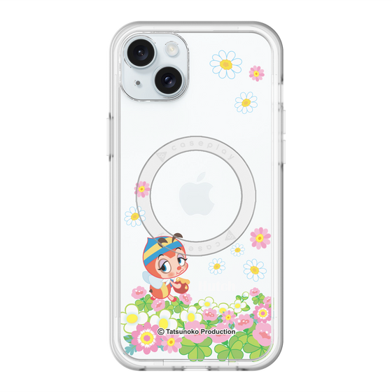 スリムプロテクションプレミアムケース with MagSafe［ 昆虫物語 みなしごハッチ - 花 ］
