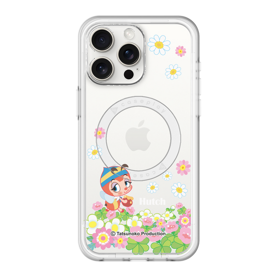 スリムプロテクションプレミアムケース with MagSafe［ 昆虫物語 みなしごハッチ - 花 ］