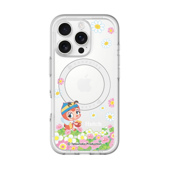 スリムプロテクションプレミアムケース with MagSafe［ 昆虫物語 みなしごハッチ - 花 ］