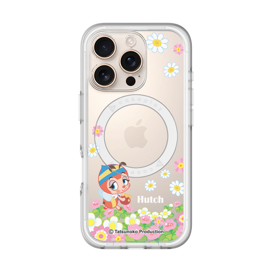 スリムプロテクションプレミアムケース with MagSafe［ 昆虫物語 みなしごハッチ - 花 ］