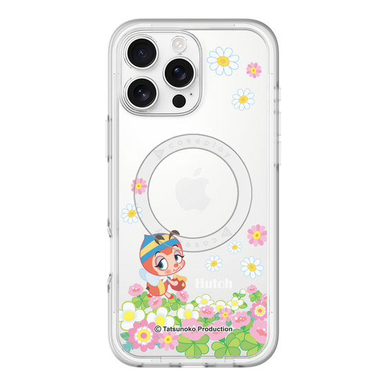 スリムプロテクションプレミアムケース with MagSafe［ 昆虫物語 みなしごハッチ - 花 ］
