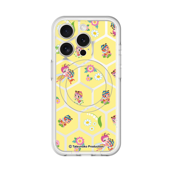 スリムプロテクションプレミアムケース with MagSafe［ 昆虫物語 みなしごハッチ - ハニカム ］
